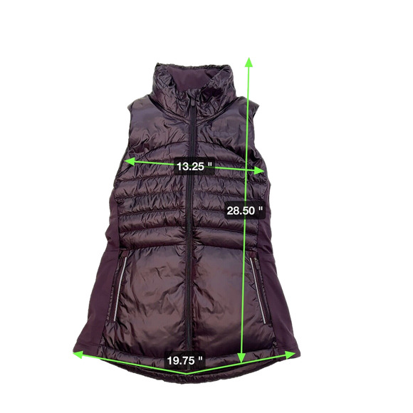 Lululemon Jackets & Blazers - Lululemon Down For A Run Goose Down Quilted Vest II Size 6 Inkwell Purple Winter